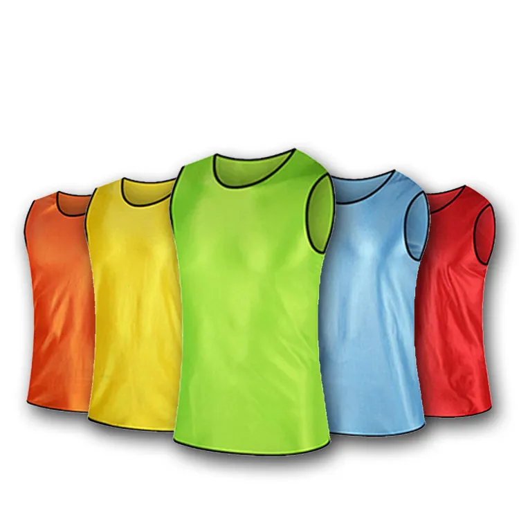 Оптовая продажа футбольная одежда футбольный жилет с принтом на заказ Спортивные Нагрудники пустой тренировочный жилет для взрослых детей