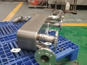 Intercambiador <span class=keywords><strong>de</strong></span> Calor Marino Soldado para Refrigeración, Ahorro <span class=keywords><strong>de</strong></span> Energía, Conveniente, Fabricado en Material Duradero 316L, Certificación CE TUV - Product Image 1