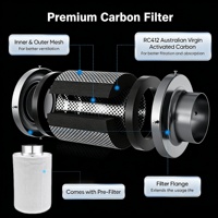 Kit complet de culture intérieure US Stock 5x5ft avec lampe de culture LED 480w, ventilateur de conduit en ligne 6 pouces et filtre à charbon pour la croissance des plantes