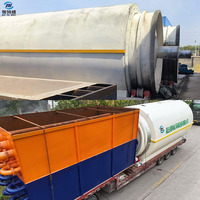 Máquina de pirólisis de plástico de residuos para convertir chatarra plástica, lodos de perforación petroleros y neumáticos en aceite combustible con valor añadido.