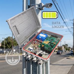 Registrador de Datos de Temperatura de Aluminio con Alimentación por Batería, Sin Pantalla, Conector de 4 Puertos, Almacenamiento de Datos - Product Image 1