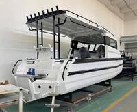 Bateau à moteur Gospel Speed Boat Cabin Cruiser certifié CE - 25 pieds / 7,5 m, bateau en aluminium soudé facile à construire, ponton