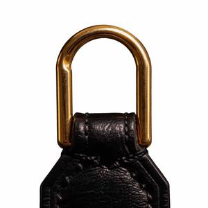 Ea741 <span class=keywords><strong>Cannes</strong></span> Luxury Zip Logo Made Custom Leather Pullers Bague en or Nom de la clé Vachetta Zipper Replacement Puller - Product Image 5