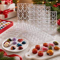 Moule à chocolat de Noël AKOKO, facile à utiliser, en plastique, pour bonbons, idéal pour les petites entreprises et les magasins