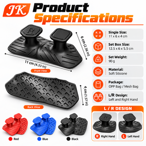 Guanti in Silicone per Sollevamento Pesi Jinke, Protezione per il Palmo, Antiscivolo, Traspiranti, Vendita all'Ingrosso - Product Image 3