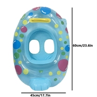 Anneau de natation gonflable pour enfants jouet d'eau volant bébé anneau flottabilité adapté aux tout-petits et enfants siège de bateau