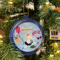 Ornement rond en cuir à finition aiguilletée avec pompon, facile à réaliser soi-même, en PU, breloque de sac tendance, accessoire cadeau