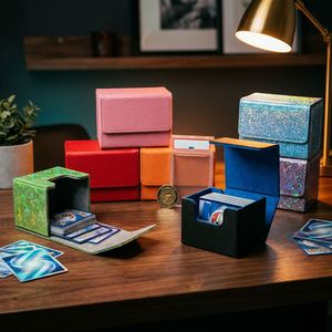 Boîte de rangement exclusive scintillante pour plus de 100 cartes - Étui TCG brillant pour Commander Pokémon, prête à être expédiée - Product Image 6