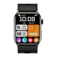 Reloj Inteligente ERON Square BP ECG S101 con Pantalla AMOLED, Frecuencia Cardíaca, Presión Arterial Real, Monitoreo de Temperatura, Reloj de Salud a Prueba de Agua