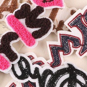 Applique en chenille personnalisée, grande, colorée, à motifs de rêve, pour les fêtes, à coller au fer à repasser, fabriquée en usine certifiée - Product Image 3