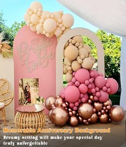 Stand backdrop lengkung emas 7,2FT & 6,6FT, rangka lengkung logam untuk dekorasi pernikahan, pesta, ulang tahun, dan acara lainnya - Product Image 5