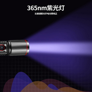 Linterna UV de 365 Nm con Zoom para Detección Fluorescente, Lámpara para Pruebas de Mascarillas Faciales y Anti-Falsificación - Product Image 5