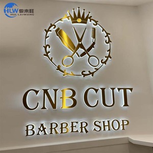 Nhà máy tùy chỉnh <span class=keywords><strong>3D</strong></span> hát thư Les iluminacin Logo Backlit cắt tóc cửa hàng dấu hiệu <span class=keywords><strong>LED</strong></span> chữ kênh - Product Image 2