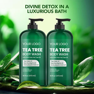 Gel Douche Rafraîchissant à l'Arbre à Thé avec Nettoyage en Profondeur et Huile Essentielle Naturelle pour Peaux à Tendance Acnéique et Grasses - Product Image 3