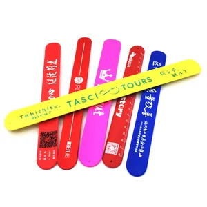 Cheap Custom Design Your Own Logo Colorful Rubber Wristband Blank Reusable Pastel Silicone Slap On Bracelet For Kids