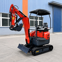 Mini-excavatrice sur chenilles de couleur personnalisée avec composants de moteur complets pour un fonctionnement stable et continu