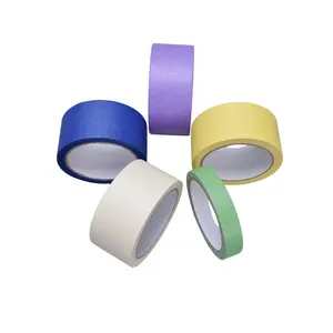 Wholesale colorful crepe paper masking tape for painter and decoration