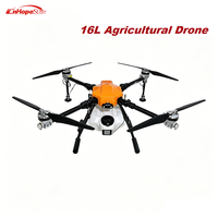 Dron Agrícola Plegable con Capacidad de Carga de 16 kg, Posicionamiento RTK a Nivel de cm, Seguimiento del Terreno, Batería 12S, Carga Rápida, Pulverizador UAV