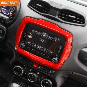 Accessoire d'intérieur pour Jeep <span class=keywords><strong>Renegade</strong></span> 2015-2017, Console <span class=keywords><strong>centrale</strong></span>, écran de couverture, Navigation GPS, radio, pour voiture - Product Image 5