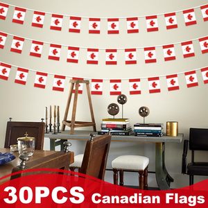 Bandera Canadiense con Diseño de Hoja de Arce, Doble Cara, Poliéster, Plegable, 33 pies, 30 Banderas para el Día de Canadá y <span class=keywords><strong>Festivales</strong></span> Patrióticos - Product Image 6