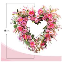 Promosi Grosir Karangan Bunga Cantik Berwarna-warni Bunga Buatan Musim Semi Dekorasi Plastik Garland