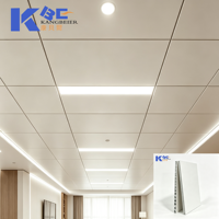 Panneaux de plafond en aluminium alvéolé résistants à l'humidité, ignifuges, faciles à nettoyer, insonorisés, pour cuisine, salle de bain, salon
