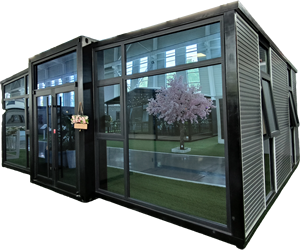 Ufficio Mobile di Lusso Portatile in Container Espandibile da 20, 30, 40 Piedi, Casa Prefabbricata con 2 Camere da Letto, Villa, Hotel in Pannelli Sandwich - Product Image 1