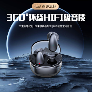 Écouteurs Bluetooth sans fil, semi intra-auriculaires, chargement type C, Bluetooth 5.0, suppression active du bruit, port confortable - Product Image 3