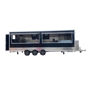 Los fabricantes chinos vender comida negra remolque barbacoa/caliente/perros rápido camiones de comida carrito de comida móvil 780*210cm - Product Image 1