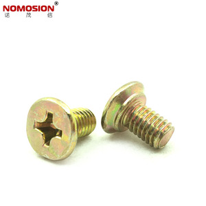 Tornillo de cabeza plana NOMOSION M3 M3.5 KM6 12 de acero con accionamiento cruzado para muebles de madera, norma DIN Clase 8.8 - Product Image 3