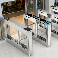 Système de contrôle d'accès par carte magnétique automatique pour porte d'entrée, barrière pivotante avec lecteur de code QR, contrôle d'accès à passage rapide