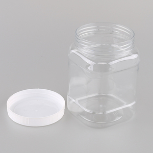 square plastic storage jars
