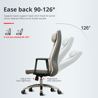 Chaise de bureau ergonomique à dossier haut, pivotante, avec support lombaire pour le bureau, la maison et l'espace de travail
