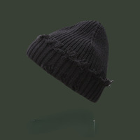 Chapeau acrylique tricoté Logo de créateur pour femmes pour l'automne hiver petit chapeau de tas chaud motifs de lettres de caractère accessoire de voyage élégant