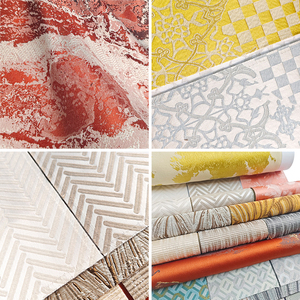 Khách sạn sang trọng màu be Jacquard thổ cẩm 15% <span class=keywords><strong>Cotton</strong></span> 20% Viscose 65% polyester màn chống cháy bọc cửa sổ Rèm cửa - Product Image 3