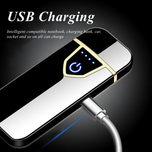 Đèn khò <span class=keywords><strong>USB</strong></span> siêu mỏng, bán chạy nhất, giá rẻ nhất, quà tặng nam giới bằng kim loại, bán buôn, bật lửa điện không lửa - Product Image 4