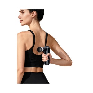 Mini Fascia Gun 4 Speed Settings Multi Head Massage Gun For Fitness And Relaxation Black USB Rechargeable - Product Image 1