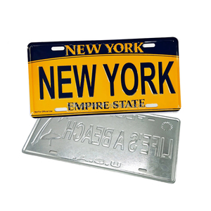 Placa <span class=keywords><strong>de</strong></span> Matrícula Metálica Personalizada <span class=keywords><strong>de</strong></span> 15*30 CM, Recuerdo <span class=keywords><strong>de</strong></span> Nueva York, Técnica <span class=keywords><strong>de</strong></span> Estampado, Ecológica, Sin Níquel - Product Image 6