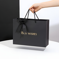 Custom Luxury Eco-Friendly Recyclable Paperboard Gift Boxes for Clothing & Shoes with Flexiloop Handle and Custom Logo