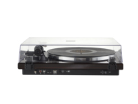 Tocadiscos de Alta Fidelidad con Cartucho AT3600L, Preamplificador Integrado, Contrapeso Ajustable, Base de Madera MDF de Alta Masa