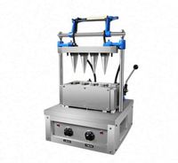 Machine professionnelle automatique commerciale pour la fabrication de cornets de glace, gaufrettes et biscuits en forme de cornet