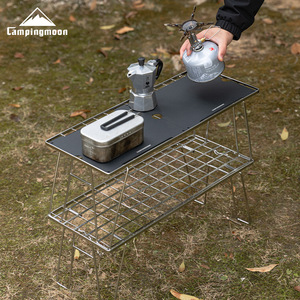 <span class=keywords><strong>Coleman</strong></span> T-2258 Table pliante de camping légère en alliage d'aluminium en deux parties avec filet et plateau - Product Image 2
