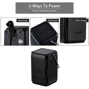 Lanterne de camping LED rechargeable Lampe de poche à énergie solaire avec 3 modes Lanterne à piles pour aventures en plein air - Product Image 3