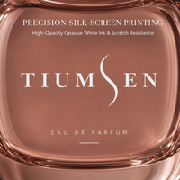 Flacon de parfum en verre rose de luxe avec logo personnalisé, col serti, bouchon haut de gamme, emballage de parfum haut de gamme