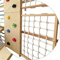 Structure d'escalade intérieure personnalisable, panneaux d'escalade robustes pour l'entraînement physique en bois massif et la maison de jeu pour enfants