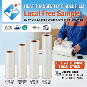 Rouleau DTF <span class=keywords><strong>Film</strong></span> PET 60 cm * 100 m Simple Double Face 100 Mètres 75 µ <span class=keywords><strong>Film</strong></span> de Transfert Thermique PET Blanc DTF pour Impression T-shirts - Product Image 1