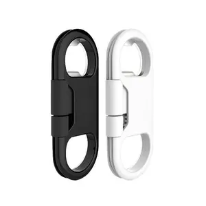 Keychain Bottle Opener Charging Date Cable ABS PVC Metal Compact Design Convenient Smart Phone cables