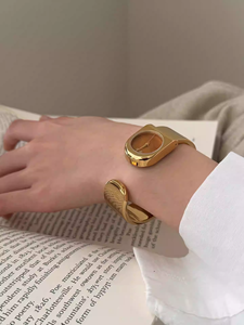 <span class=keywords><strong>Reloj</strong></span> <span class=keywords><strong>de</strong></span> Pulsera <span class=keywords><strong>Dorado</strong></span> para Mujer, Elegante y Exquisito, Esfera <span class=keywords><strong>de</strong></span> 22 mm, <span class=keywords><strong>Reloj</strong></span> <span class=keywords><strong>de</strong></span> Cuarzo para <span class=keywords><strong>Dama</strong></span> - Product Image 3