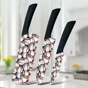 มีดอเนกประสงค์สำหรับงานกลางแจ้ง 3 ชิ้น ดีไซน์ใหม่ ใบมีดเซรามิกแบบกำหนดเอง ด้ามพลาสติก แข็งแรง ทนทาน สำหรับตัดหญ้าและทำความสะอาดพื้นที่ป่า - Product Image 2