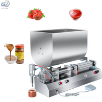 Machine de remplissage pneumatique pour liquides, shampoings, pâtes et miel en bouteilles de 100 à 1000 ml